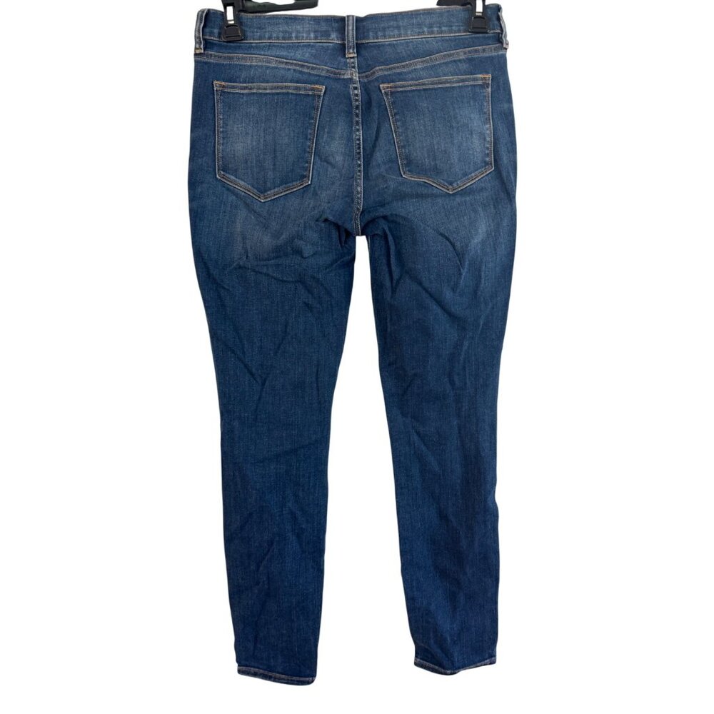 J.Crew Womens Stretch Denim Jeans Size 28/30 Medium Wash Cotton Blend Slim Fit C - Picture 2 of 7